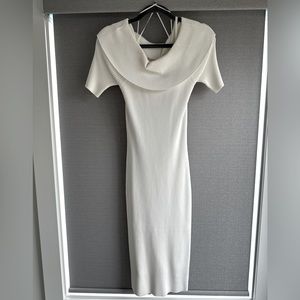 White Michael Kors formal sweater dress